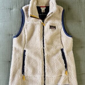 L.L. Bean Women’s Sherpa Fleece Vest, Size XS